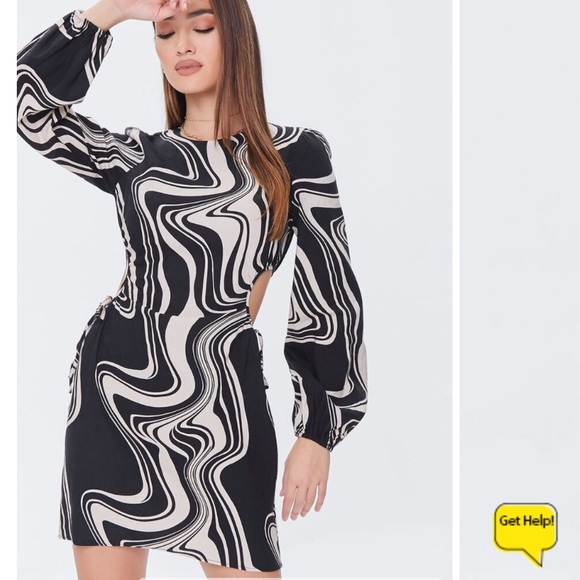 Forever 21 Marble Print Mini Dress in Pink - Picture 2 of 11